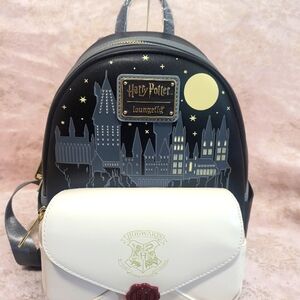 Harry Potter Loungefly Black and White Backpack